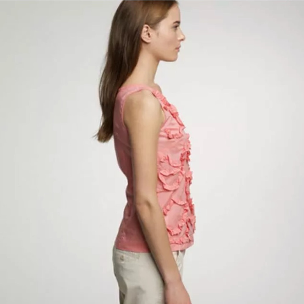 J. Crew Ruthie Ruffle Shell Sleeveless Blouse - Picture 3 of 8